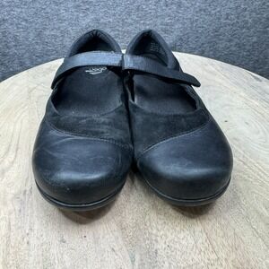 Abeo 24/7 Amie Mary Jane Womens Size 7.5 Black Leather Suede Comfortable Support